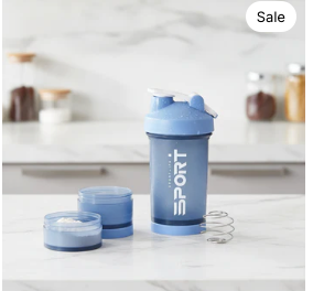 STACKCUP™ All-in-One Shaker – Protein, Creatine & Vitamins in One Bottle