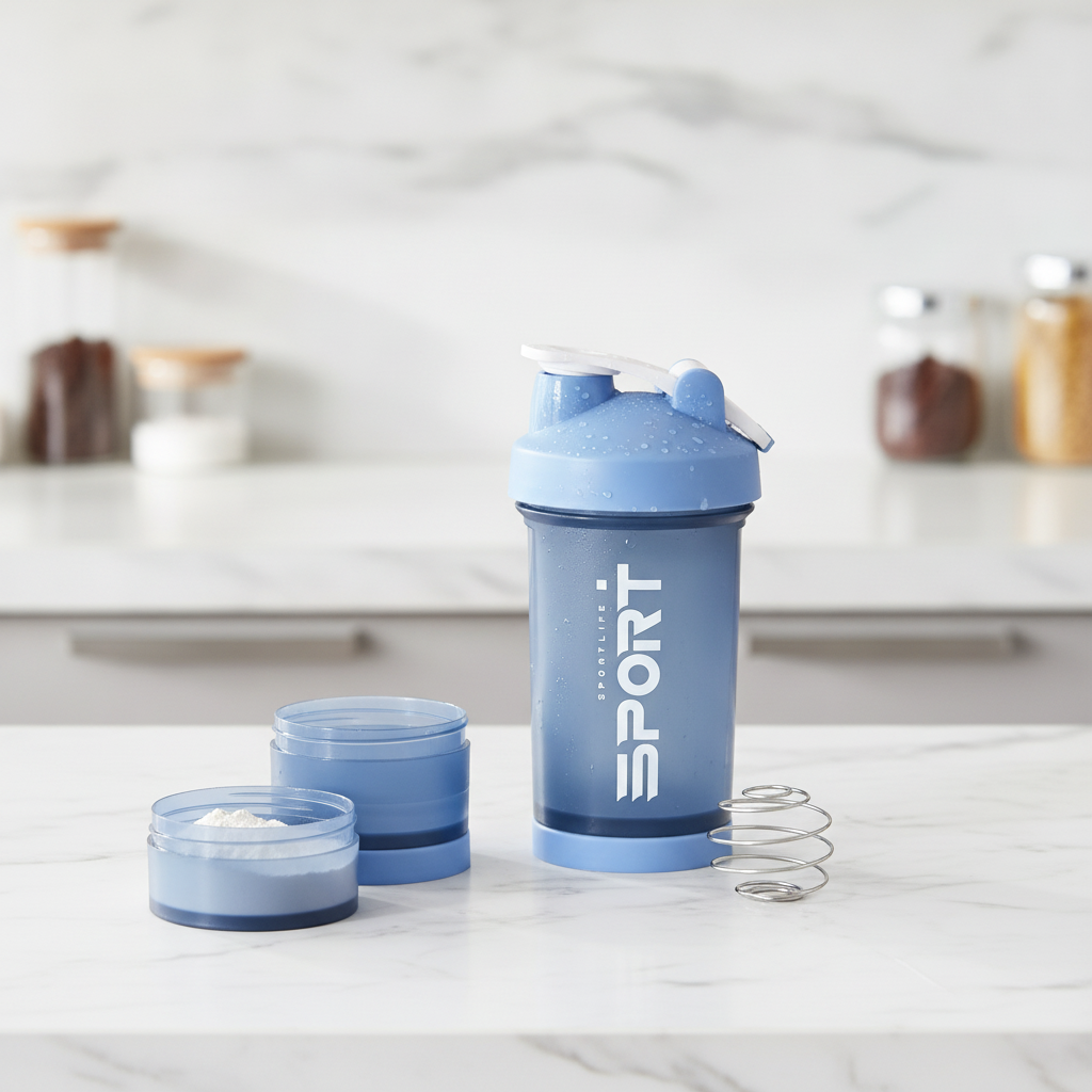 STACKCUP™ All-in-One Shaker – Protein, Creatine & Vitamins in One Bottle